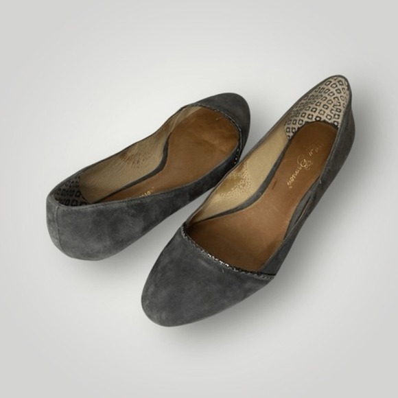 MATT BERNSON‎ VINTAGE Grey Suede Flats, Size 9 - Picture 7 of 8